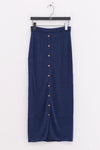 BASERANGE 25 Spring/Summer Drip Skirt/Cardigan Portugal BAS-SKDR-LI-SU25-MEZ BLUE Skirt (DRDR)